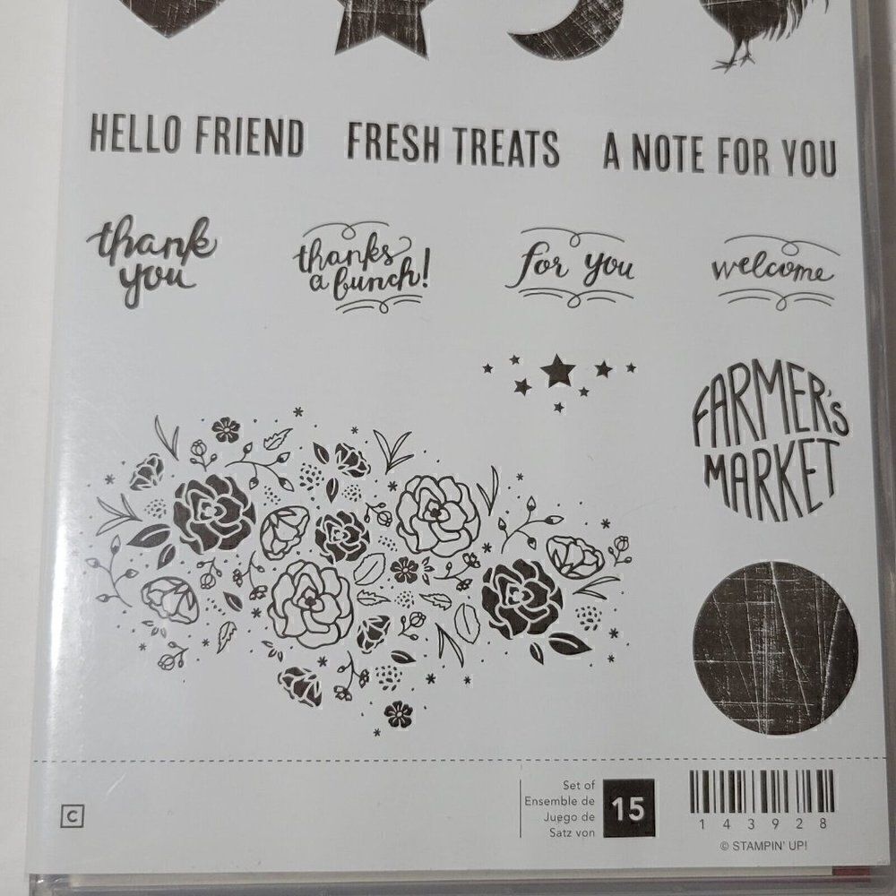 Stampin' Up WOOD WORDS Rubber Stamps - Picture 6 of 12